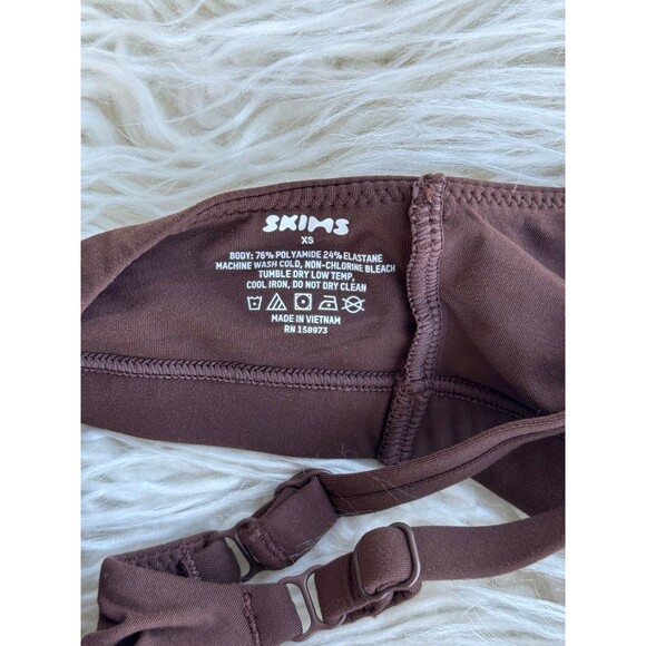 Skims Fits Everybody Racerback Bralette Cocoa Size XS - Picture 7 of 8
